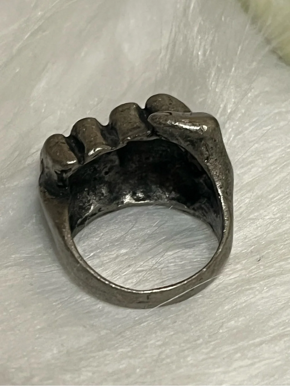 Biker Style Fist Ring
